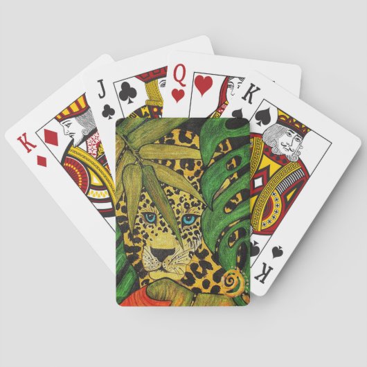Jeu De Cartes Léopard Peint Wild Playing Cartes (dos)