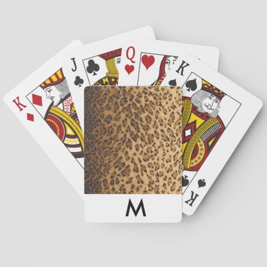 Jeu De Cartes Leopard Print monogram M (dos)