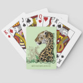 Jeu De Cartes Leopard Wild Cat Green Henna (dos)