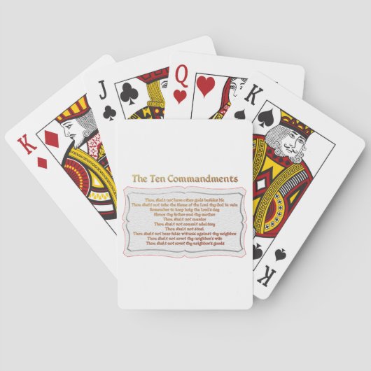 Jeu De Cartes Les 10 commandements (dos)