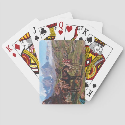 Jeu De Cartes Les ânes dans les Pyrénées (Rosa Bonheur) (dos)