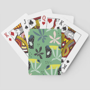 Jeu De Cartes Les animaux de la jungle, les éléments tropicaux, 