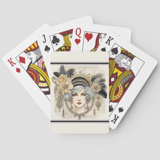 Jeu De Cartes Les Années Folles Flapper (dos)
