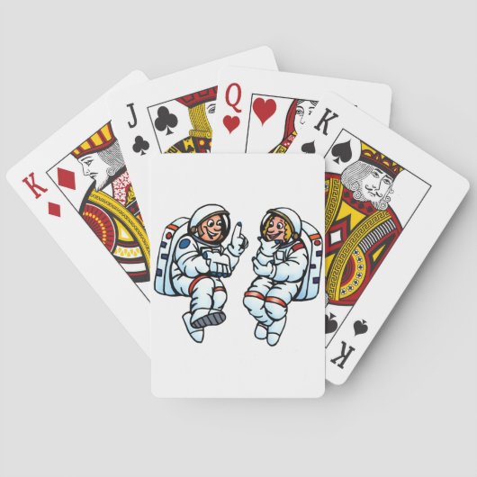 Jeu De Cartes Les astronautes qui jouent aux cartes (dos)
