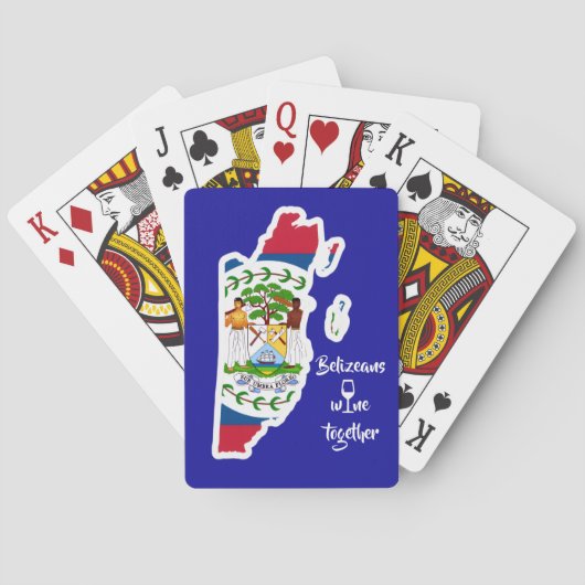 Jeu De Cartes Les Béliziens boivent ensemble (dos)