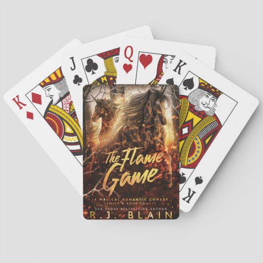 Jeu De Cartes Les Cartes De Jeu De Flamme (dos)