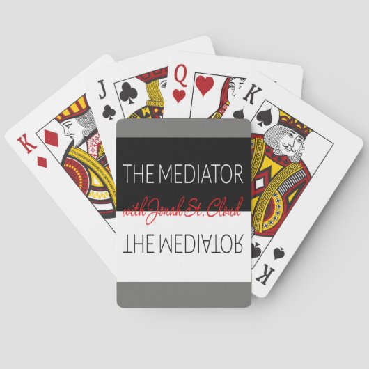 Jeu De Cartes Les cartes de jeu de médiateur (dos)