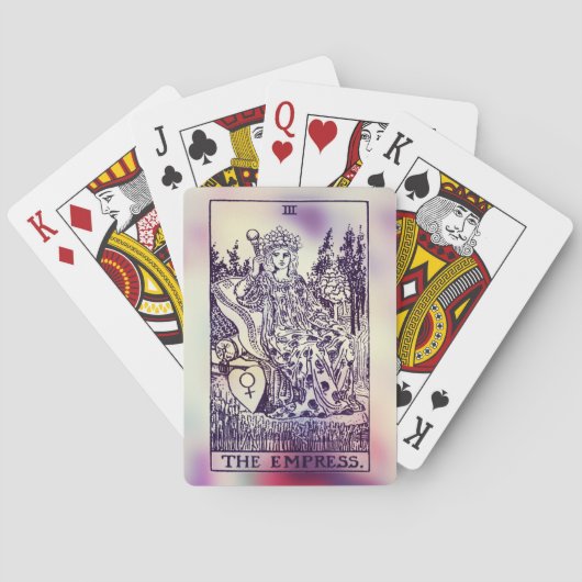 Jeu De Cartes Les cartes de jeu de tarot d'impératrice (dos)