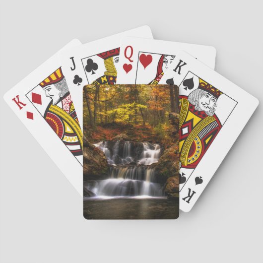 Jeu De Cartes Les cascades | Connecticut Nouvelle-Angleterre (dos)