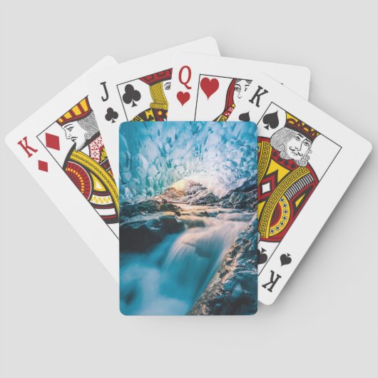 Jeu De Cartes Les cascades | Glacier de Vatnajokull, Islande ori (dos)