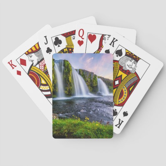 Jeu De Cartes Les cascades | Kirkjufellsfoss, Islande (dos)