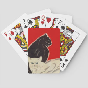 Jeu De Cartes Les chats amusants chatouillent le jeu du pont rou