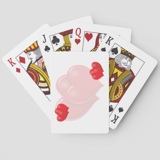 Jeu De Cartes Les coeurs sont des coeurs lourds (dos)