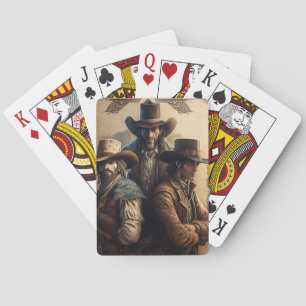 Jeu De Cartes Les Cowboys Jouent Aux Cartes
