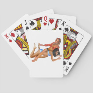 JEU DE CARTES LES COWGIRLS JOUENT AU RESTREINTE