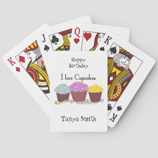 Jeu De Cartes Les Cupcakes Me Rendent Heureux (dos)