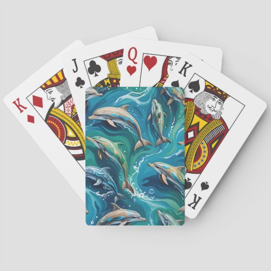 Jeu De Cartes Les dauphins nagent (dos)