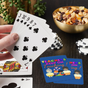 Jeu De Cartes LES ENSEIGNANTS CONTINUENT À ENSEIGNER amusant ens
