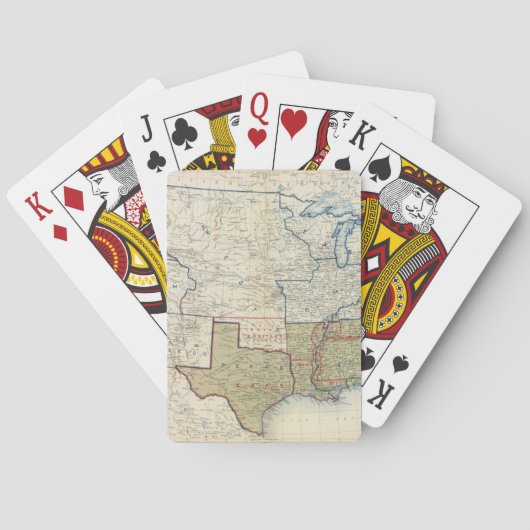 Jeu De Cartes Les Etats-Unis en juin 1861 (dos)