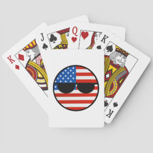 Jeu De Cartes Les Etats-Unis Geeky tendants drôles Countryball