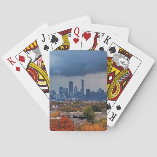 Jeu De Cartes Les Etats-Unis, l'Illinois, Chicago, paysage (dos)