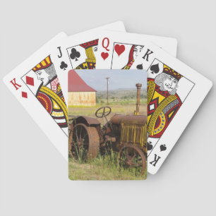 Jeu De Cartes Les Etats-Unis, Orégon, Shaniko. Tracteur vintage
