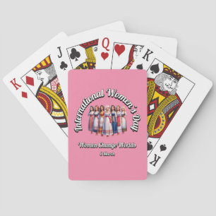 Jeu De Cartes Les Femmes Changent Le Monde. Journée internationa