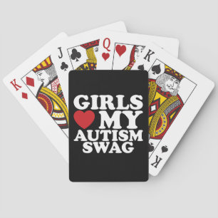Jeu De Cartes Les filles aiment mon autisme Swag Sensibilisation