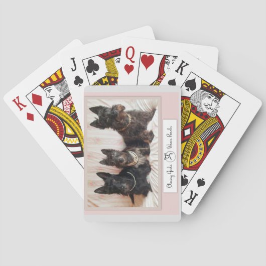 Jeu De Cartes Les Filles Classiques Portent Des Perles Jouant De (dos)