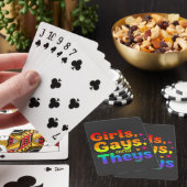 Jeu De Cartes Les filles, les gays, et ils sont LGBT Pride Mois  (In Situ)
