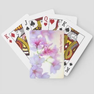 Jeu De Cartes Les fleurs de cerisiers rose et blanc
