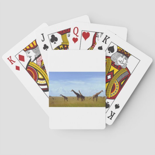 Jeu De Cartes Les Giraffes du Parc National de Nairobi (dos)