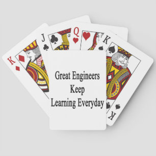 Jeu De Cartes Les grands ingénieurs continuent à apprendre tous