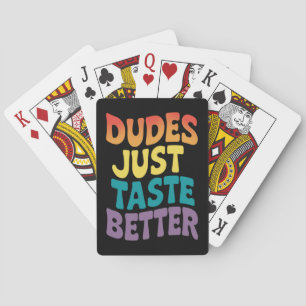 Jeu De Cartes Les mecs Goûtent un meilleur Gay pride Vintage