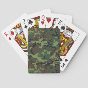 Jeu De Cartes Les militaires camouflent le motif, style de