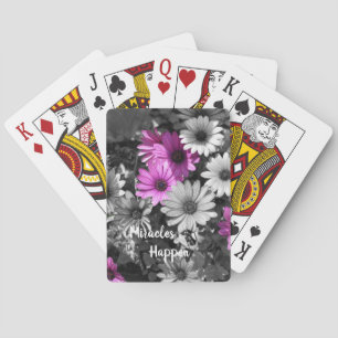 Jeu De Cartes Les miracles se produisent Fleurs de marguerite af