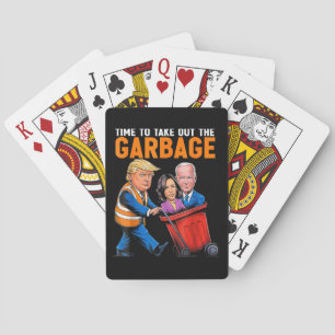 Jeu De Cartes Les ordures pour Trump 2024 Il est temps de sortir