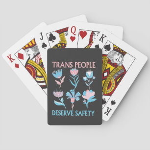 Jeu De Cartes Les personnes trans méritent la Fierté de sécurité
