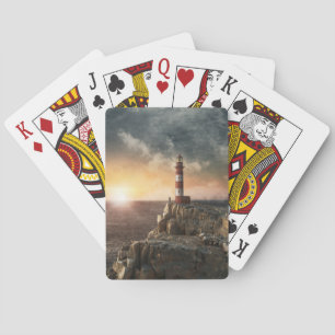 Jeu De Cartes Les phares Phare rouge et blanc