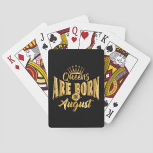 Jeu De Cartes Les Reines Sont Nées En Août Noir Afro Femme Anniv