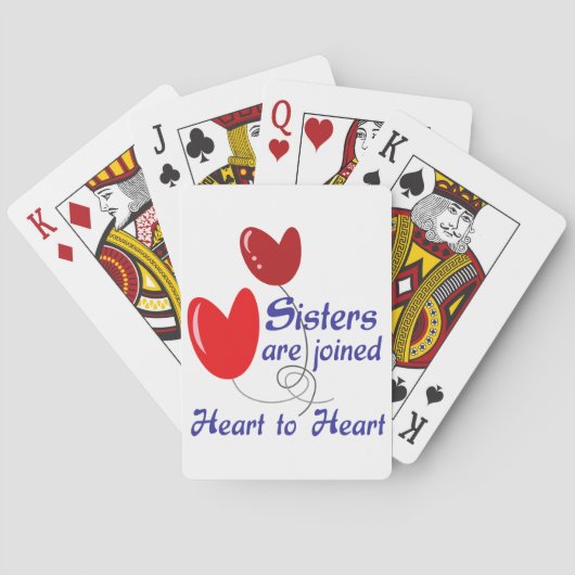 Jeu De Cartes Les soeurs entendent le coeur (dos)