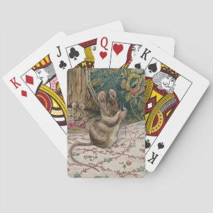Jeu De Cartes Les souris au travail Threading l'aiguille (Beatri
