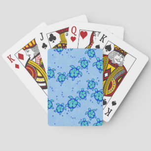 Jeu De Cartes Les tortues de mer Hawaiian Honu Hibiscus