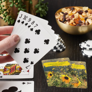 Jeu De Cartes Les Tournesols Avant Les Nuages De Tempête