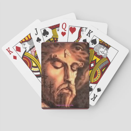 JEU DE CARTES LES VISAGES MULTIPLES DE JÉSUS (dos)