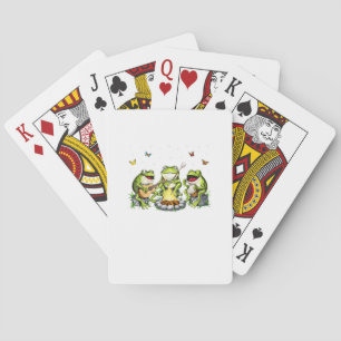 Jeu De Cartes l'esthétique Cottagecore Grenouilles Camping Forêt