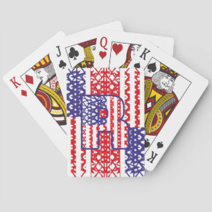 Jeu De Cartes LETRA INICIAL R LAS ESTRELLAS de USA/EEUU