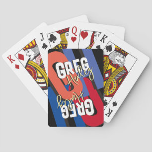 Jeu De Cartes Lettrage de son nom dans le style... monogramme gr
