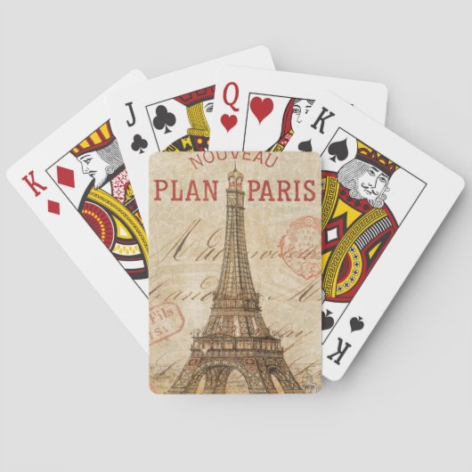 Jeu De Cartes Lettre de Paris (dos)