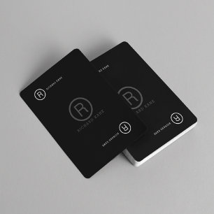 Jeu De Cartes Lettre initiale personnalisée et nom NOIR